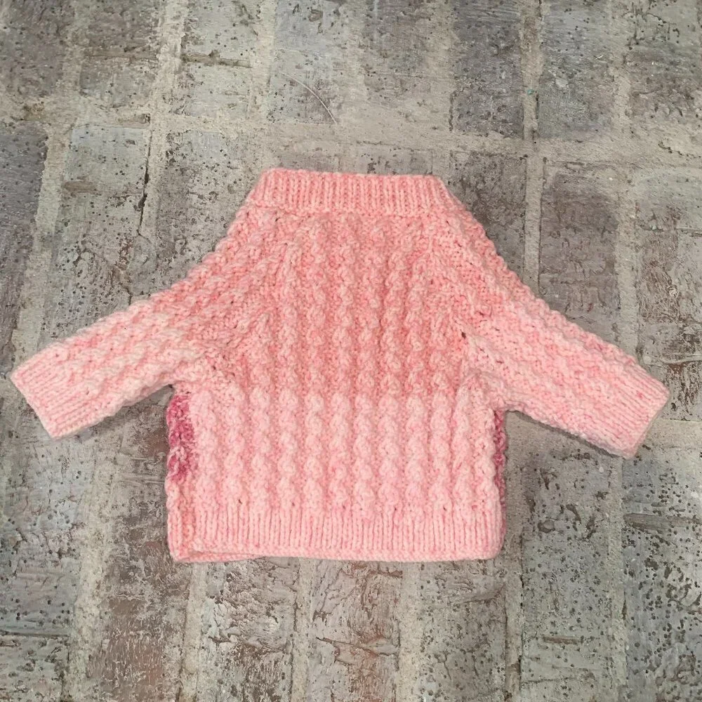 HANDMADE Newborn Wool Cardigan Jacket